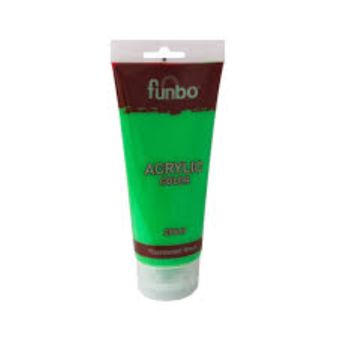 Funbo Acrylic TUBE 200ml 207 FLUORECENT GREEN FO-AC-200-207